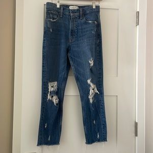 Abercrombie and fitch high rise mom jean